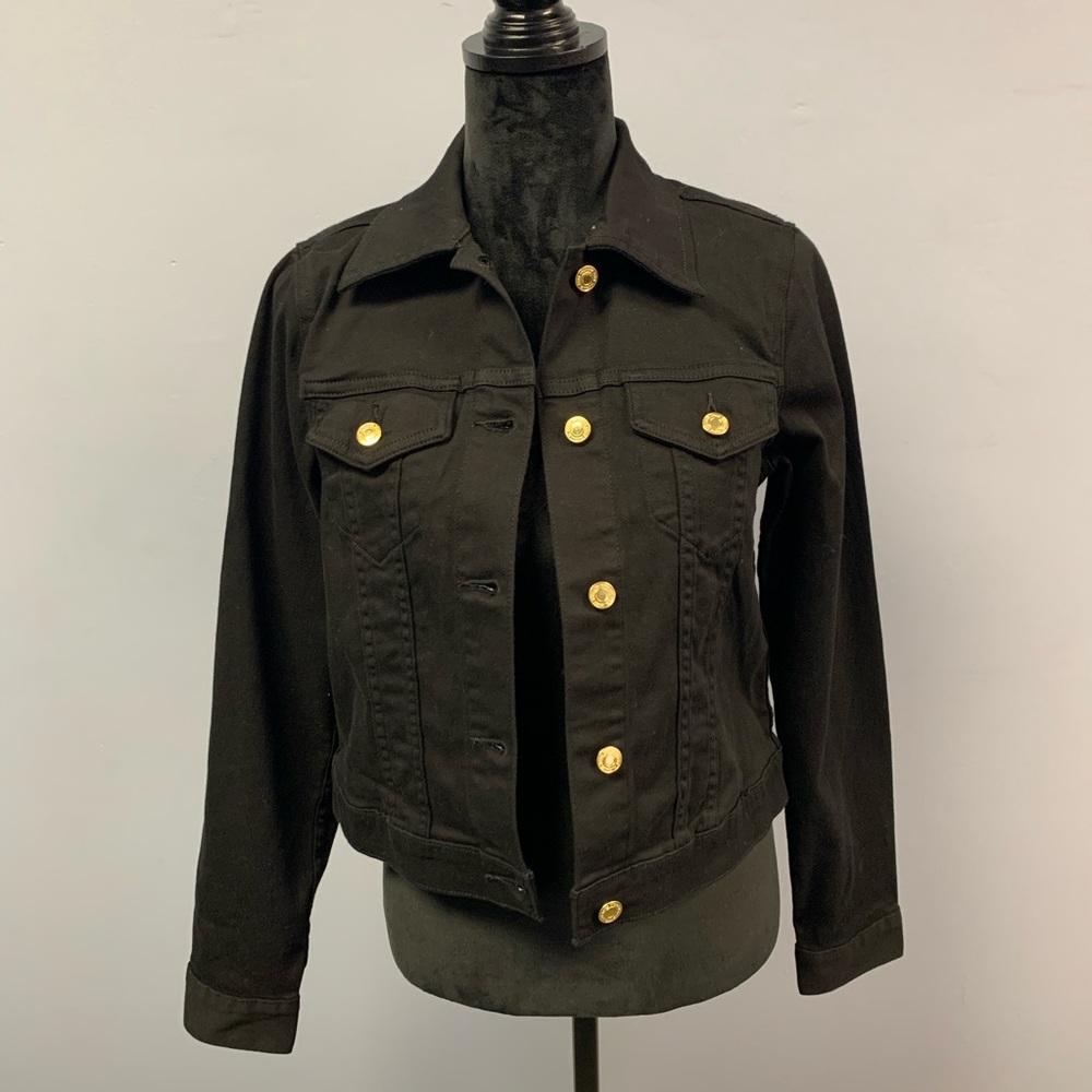 Michael Kors Black Jean Jacket Small NWT